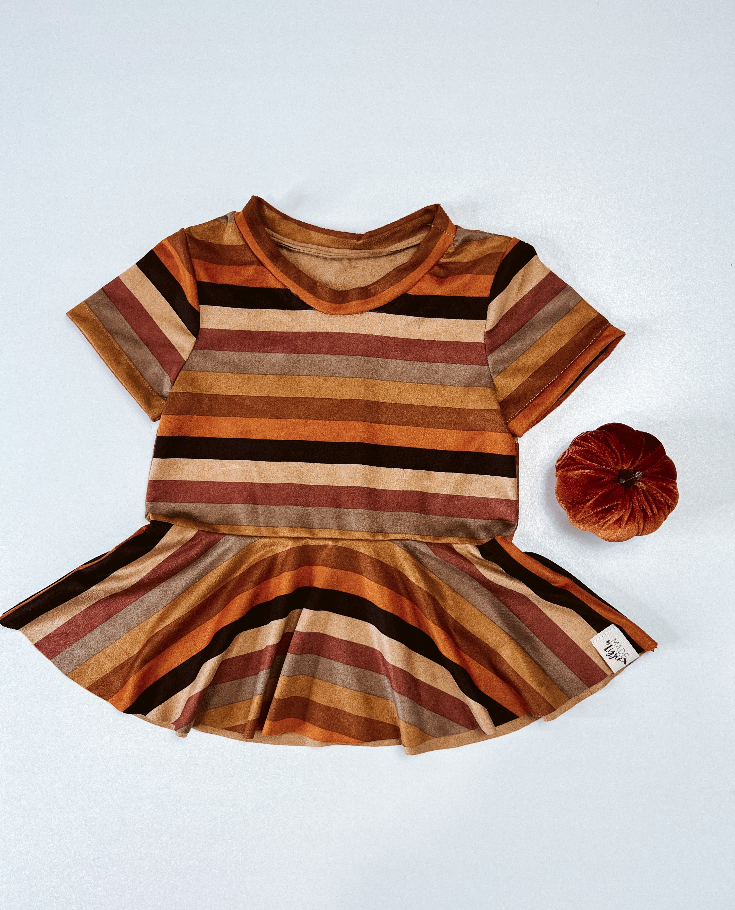 Autumn Stripes Peplum top