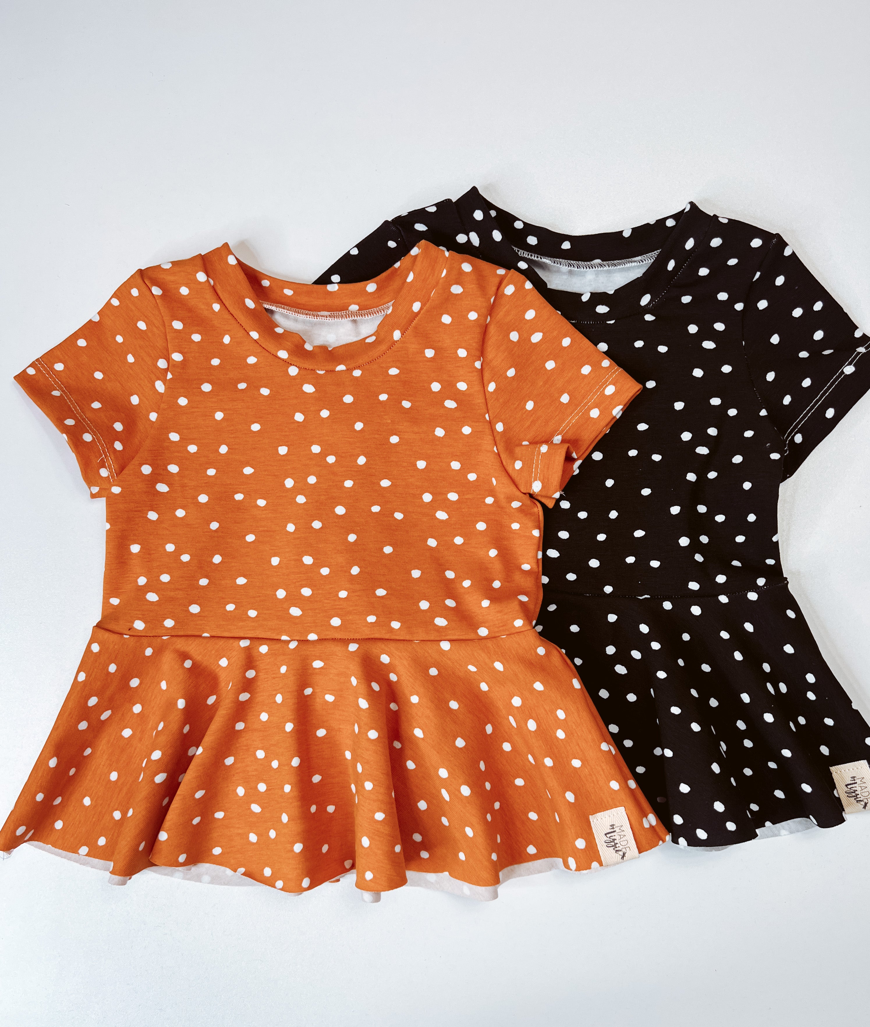 Speckled Peplum tops