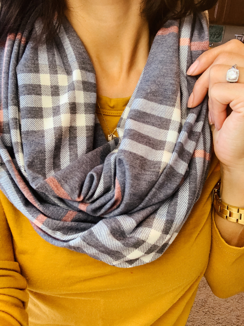 Vintage Plaid Scarf