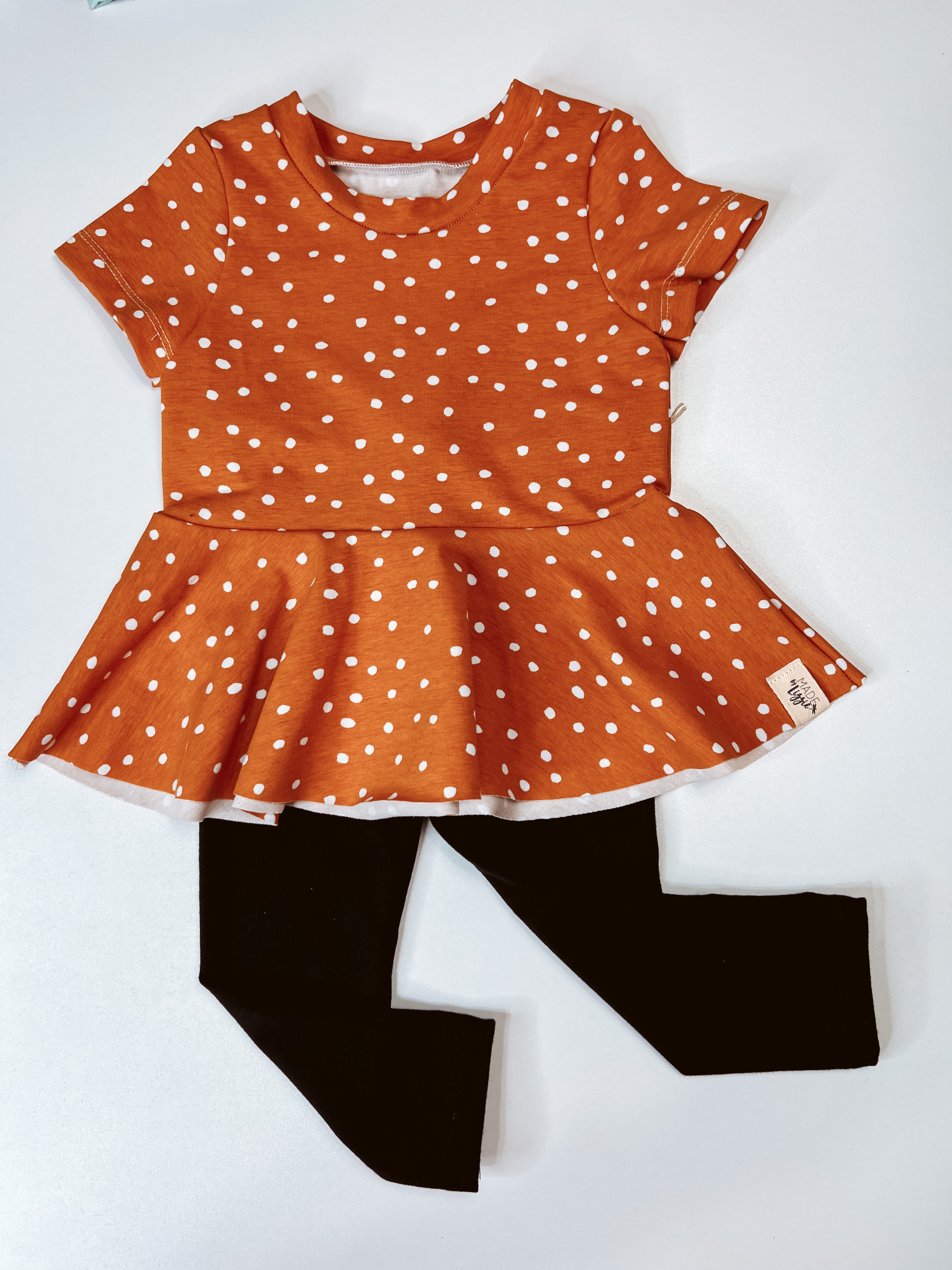 Speckled Peplum Top