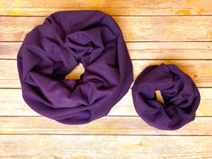 Mama & Little Plum Stretch Scarf Set